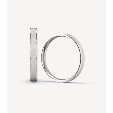 Elvina Trauringe aus Weißgold mit Diamant | Moreen