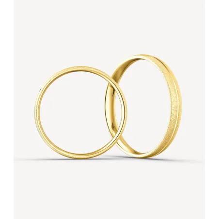 Mirella Eheringe Gelbgold mit Brillant | Moreen