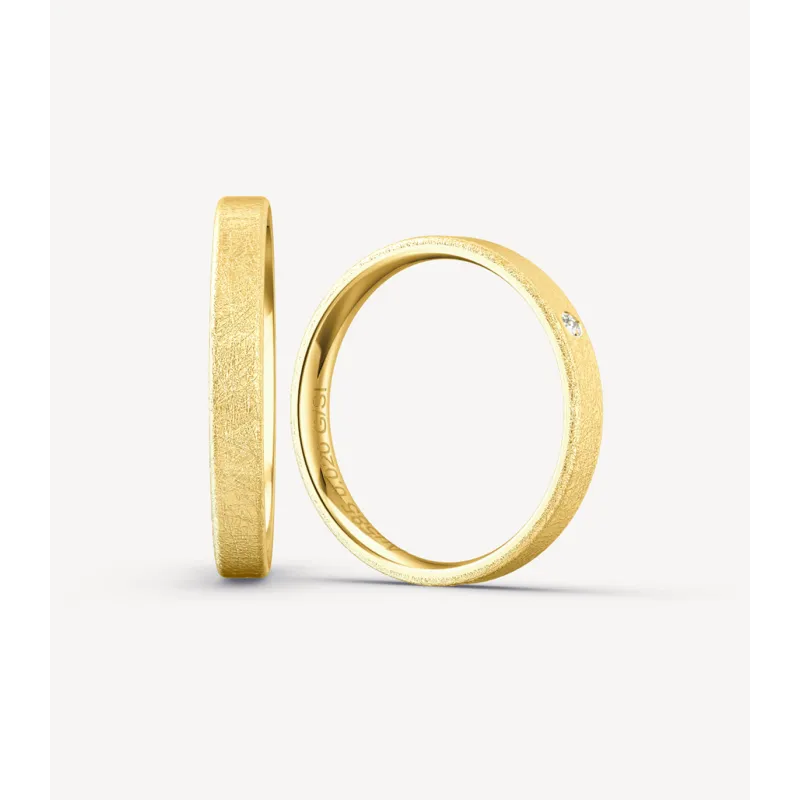 Elvina Eheringe Gelbgold 585 mit Brillant | Moreen