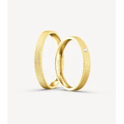 Elvina Eheringe Gelbgold 585 mit Brillant | Moreen