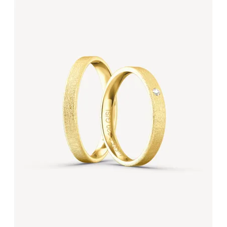 Elvina Eheringe Gelbgold 585 mit Brillant | Moreen