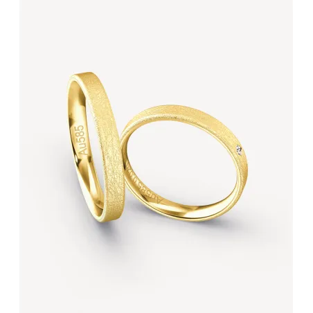 Elvina Eheringe Gelbgold 585 mit Brillant | Moreen