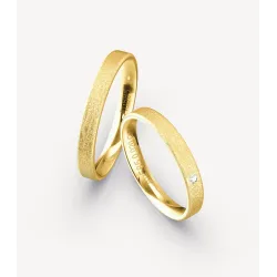 Elvina Eheringe Gelbgold 585 mit Brillant | Moreen