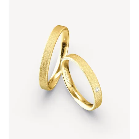 Elvina Eheringe Gelbgold 585 mit Brillant | Moreen