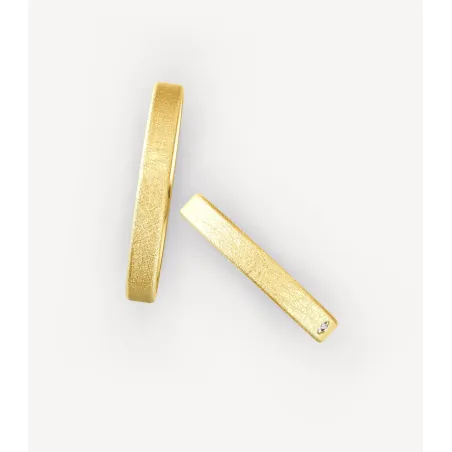 Elvina Eheringe Gelbgold 585 mit Brillant | Moreen