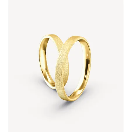 Elvina Eheringe Gelbgold 585 mit Brillant | Moreen