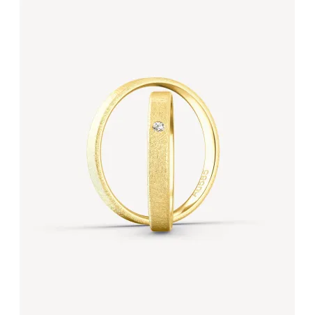 Elvina Eheringe Gelbgold 585 mit Brillant | Moreen