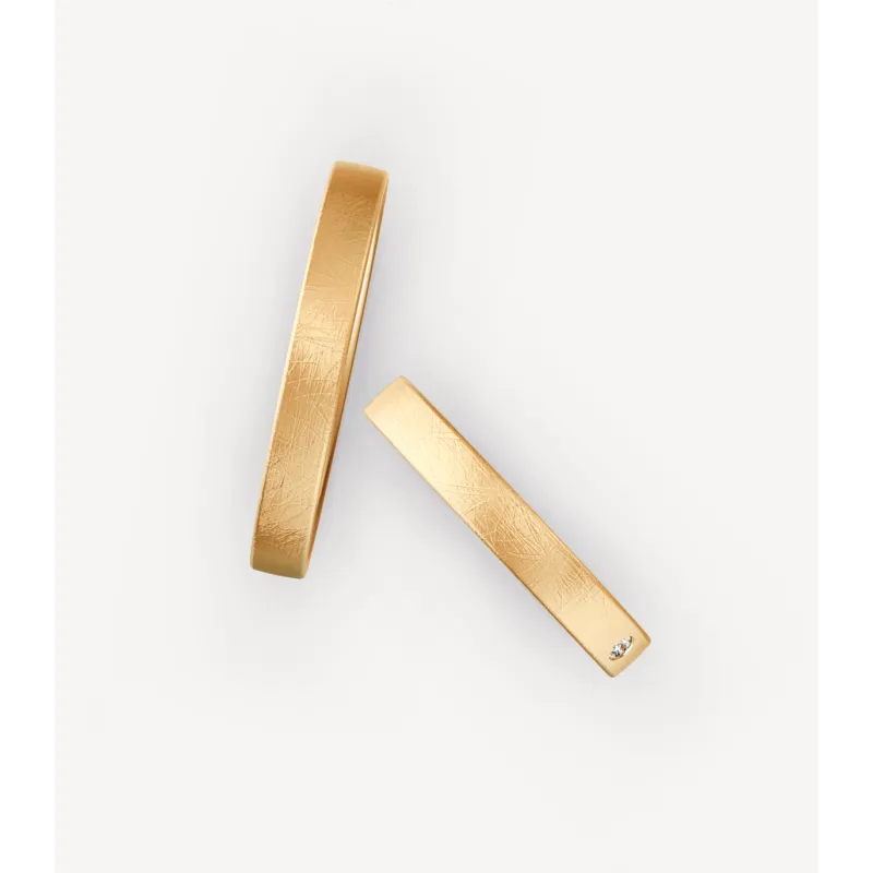Liora Eheringe Roségold 585 mit Brillant | Moreen