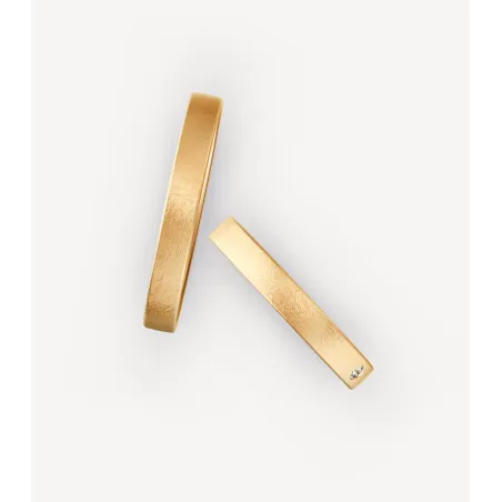 Liora Eheringe Roségold 585 mit Brillant | Moreen