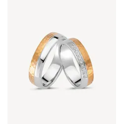Solvane Trauringe Roségold Weißgold 585 | Moreen